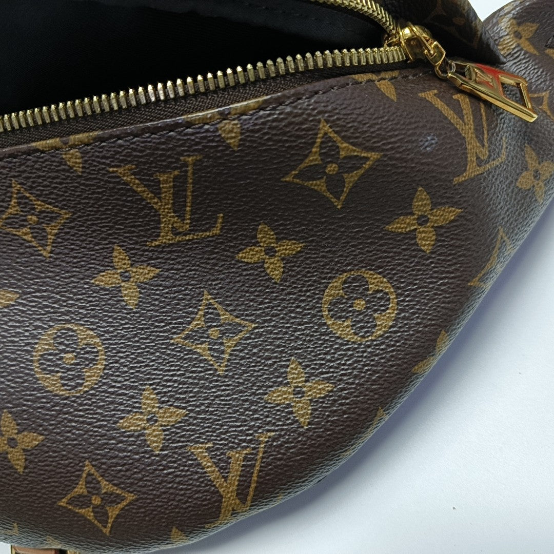 BUMBAG Monogram Coated Canvas Brown