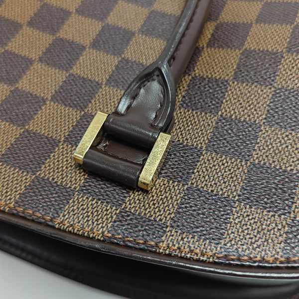 SARRIA HORIZONTAL Damier Ebene Coated Canvas Brown
