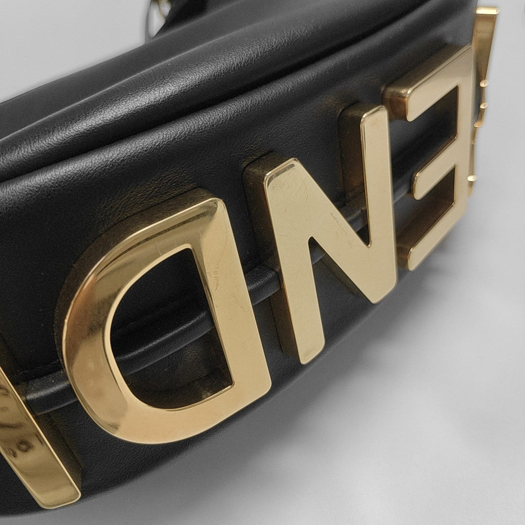 Calfskin Top Handle Bag Black