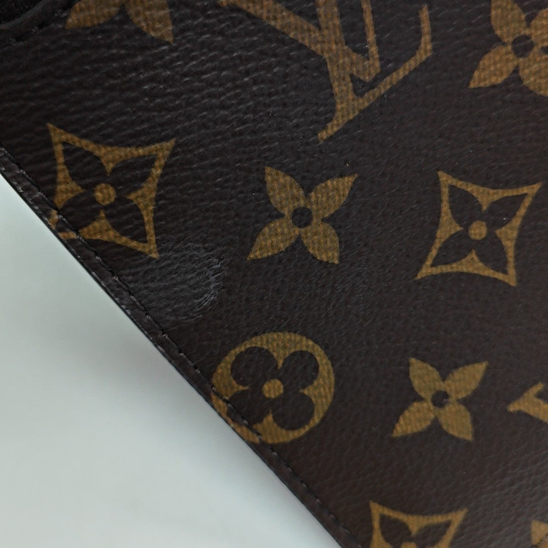 LOOP HOBO Monogram Coated Canvas Brown