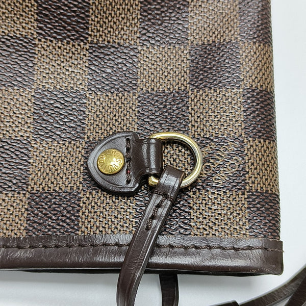 NEVERFULL PM Damier Ebene Coated Canvas Brown