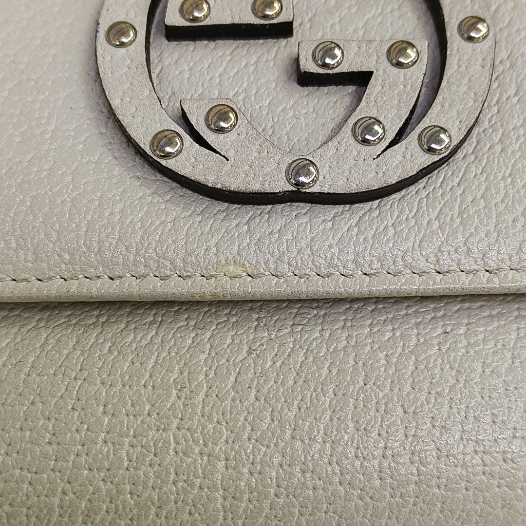 Blondie Calfskin White Wallet