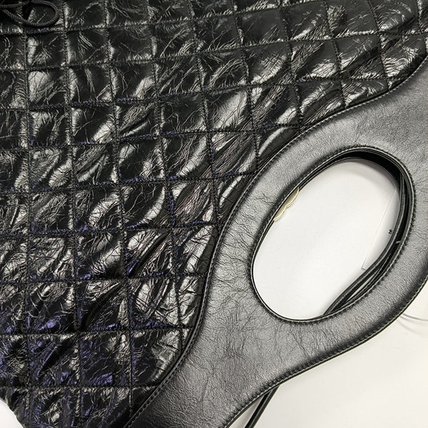 CHANEL 31 Large Quilted Vintage Calf Black