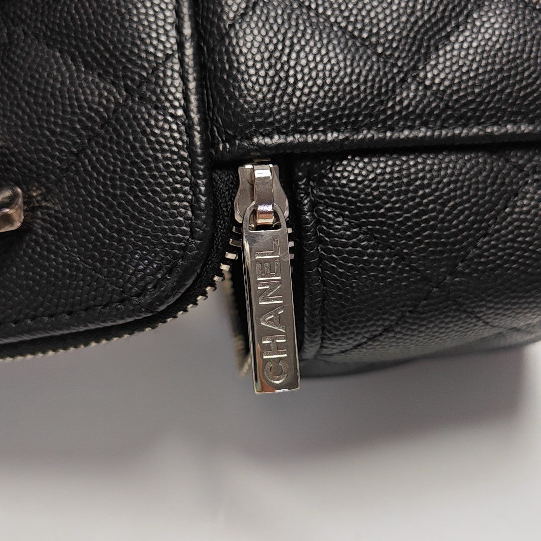 Quilted Grained Calfskin Black