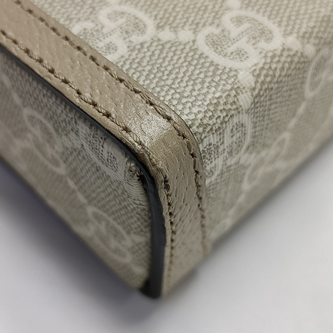 Horsebit 1955 Mini Monogram Coated Canvas White