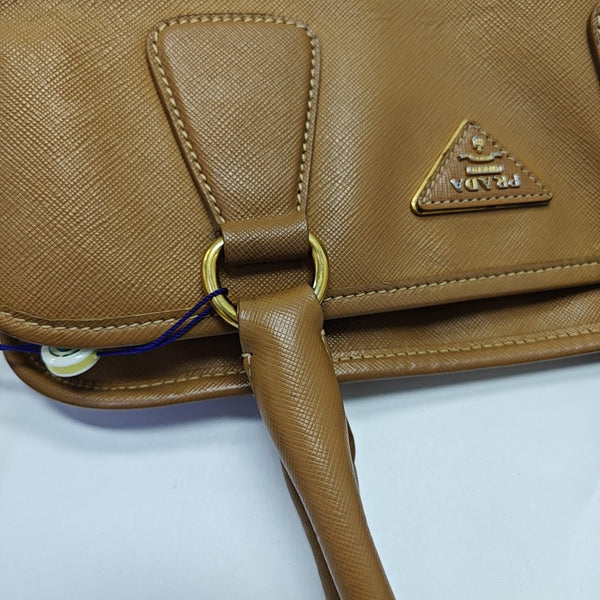 Saffiano Calfskin Tote Bag Brown