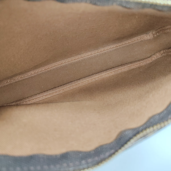 ACCESSOIRES Monogram Coated Canvas Brown