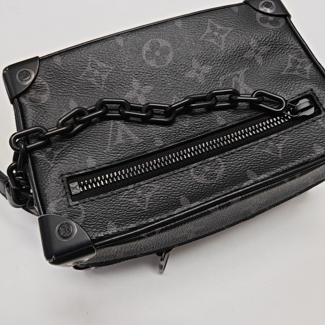 SOFT TRUNK Mini Monogram Coated Canvas Black