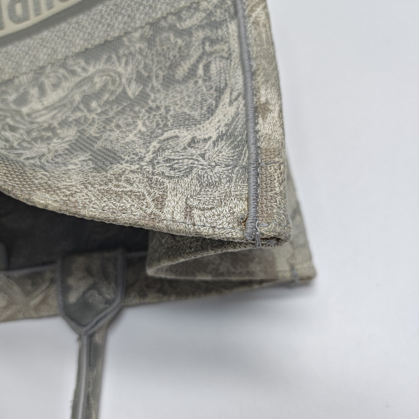 Book Tote Large Fabric Gray