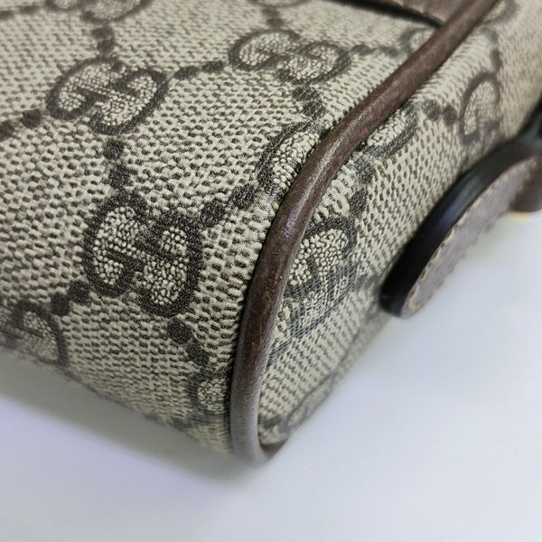 Ophidia Mini Monogram Coated Canvas Beige