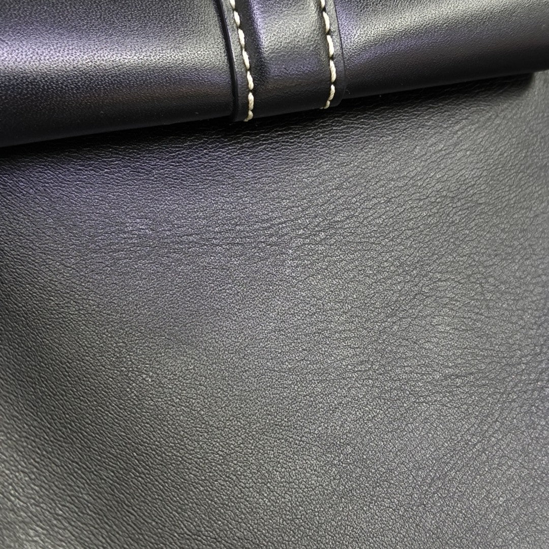 Calfskin Shoulder Bag Black
