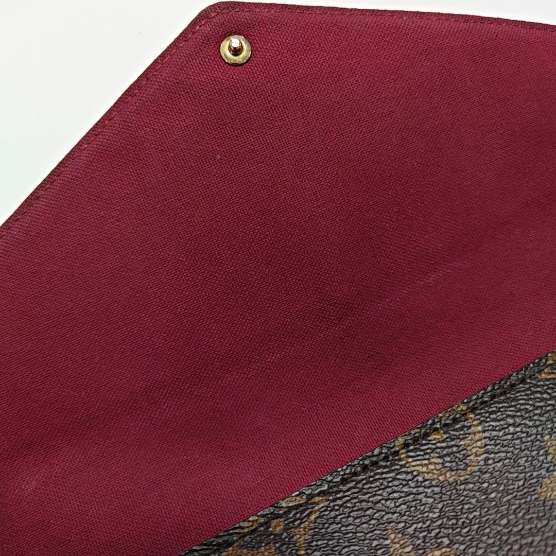 Authenticated pre-owned  FÉLICIE Monogram Coated Canvas Brown - Shoulder Bag at Looply