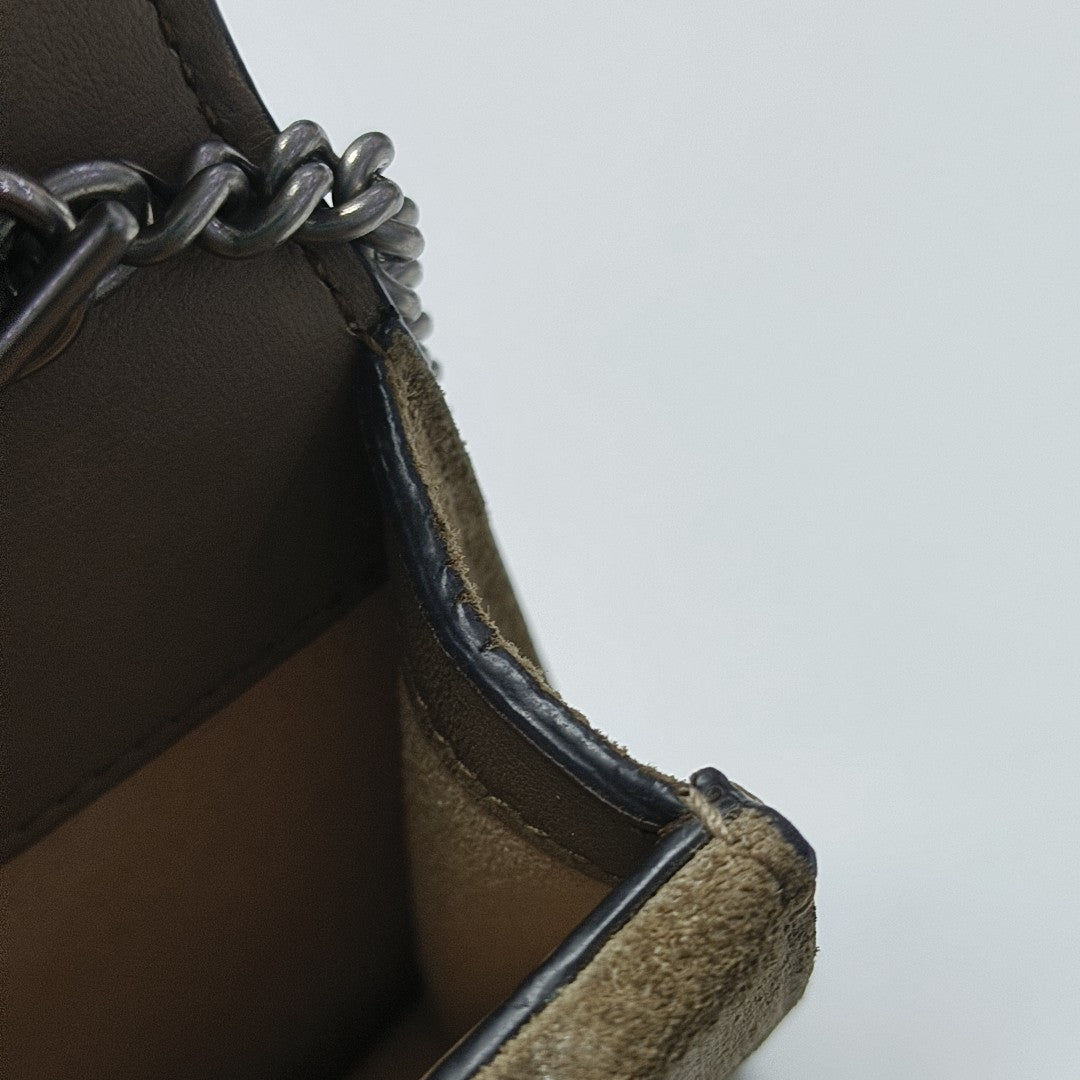 Dionysus Super Mini Monogram Coated Canvas Beige