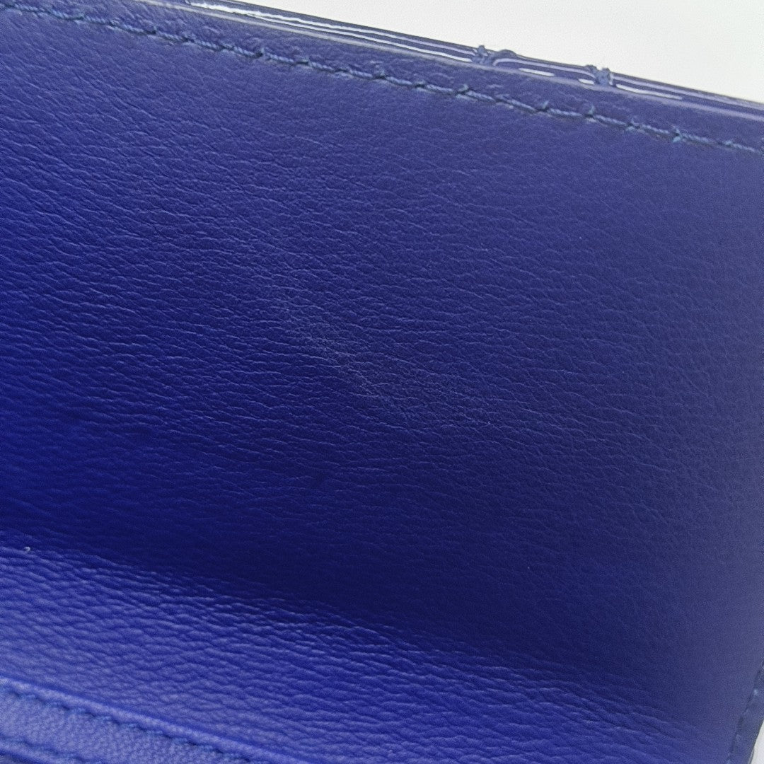 Lady Dior Small Cannage Patent Leather Blue