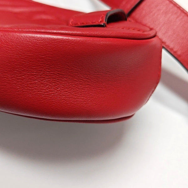 Authenticated pre-owned  GG Marmont Quilted Calfskin Red - Belt Bag at Looply