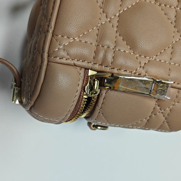 Lady Dior Super Mini Cannage Lambskin Pink