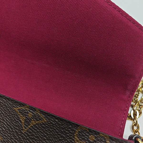 FÉLICIE Monogram Coated Canvas Brown