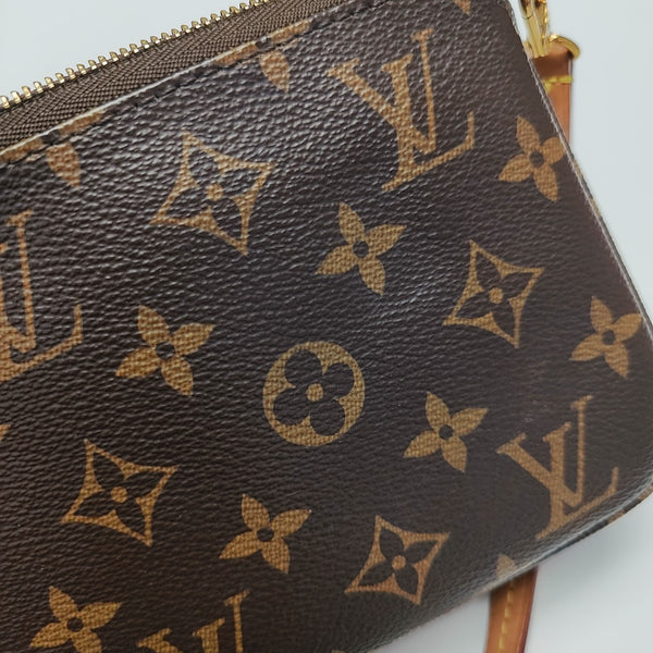 ACCESSOIRES GM Monogram Coated Canvas Brown