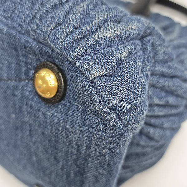 Avenue Quilted Fabric Blue