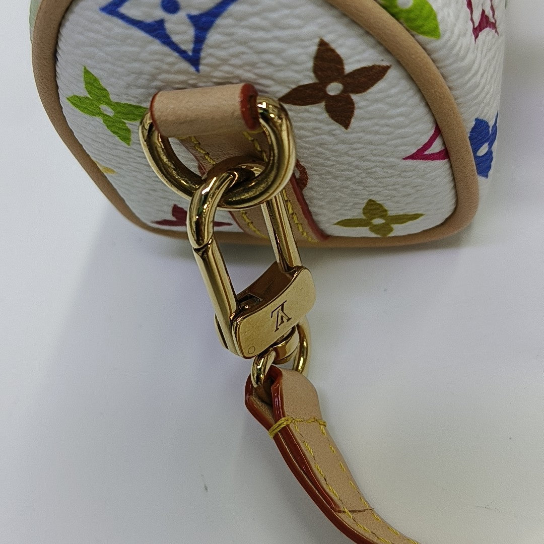 LV × TM SPEEDY Monogram Coated Canvas White