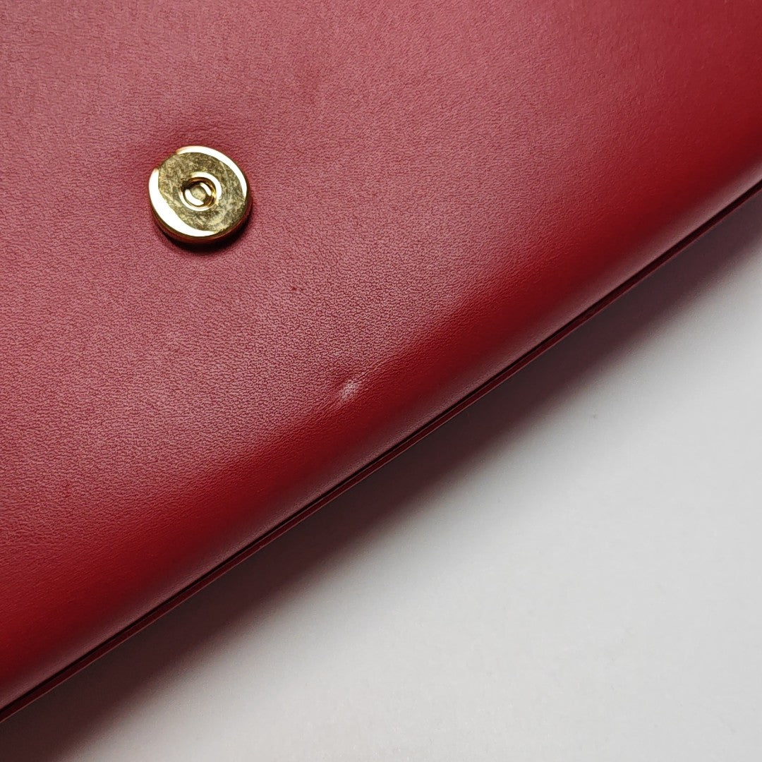 KATE Medium Calfskin Red