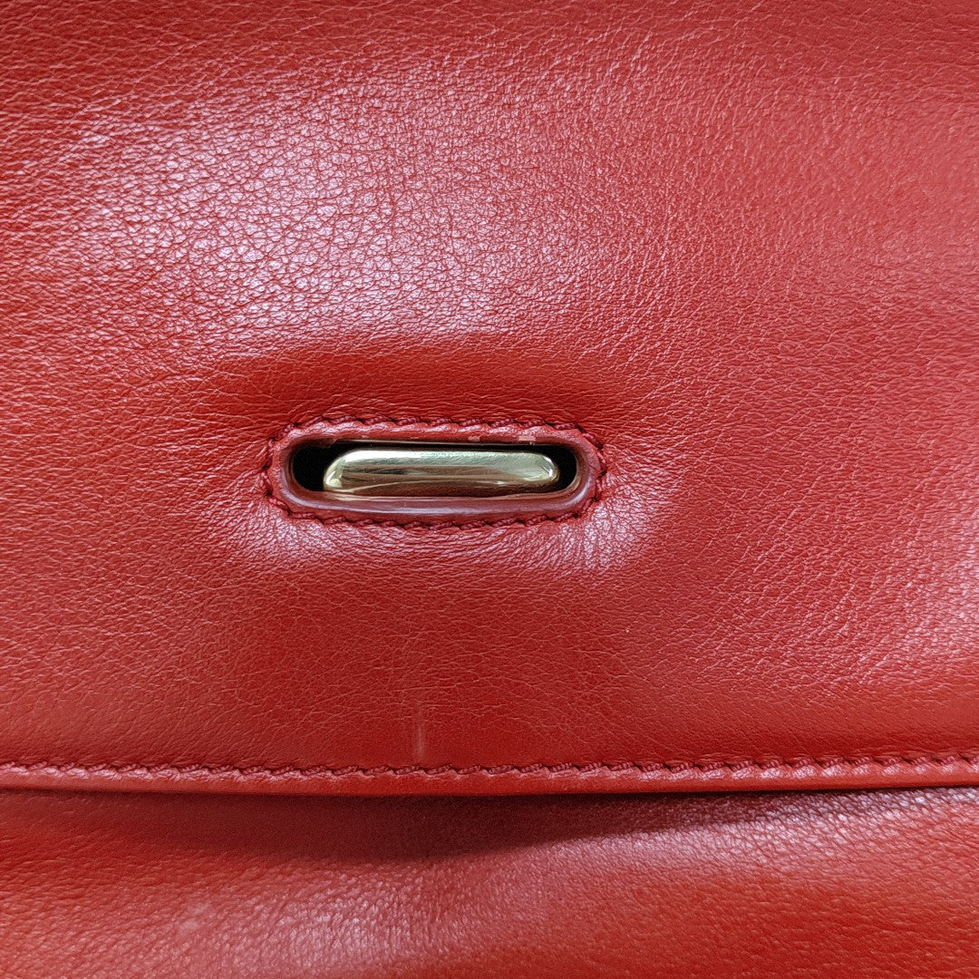 Calfskin Crossbody Bag Red