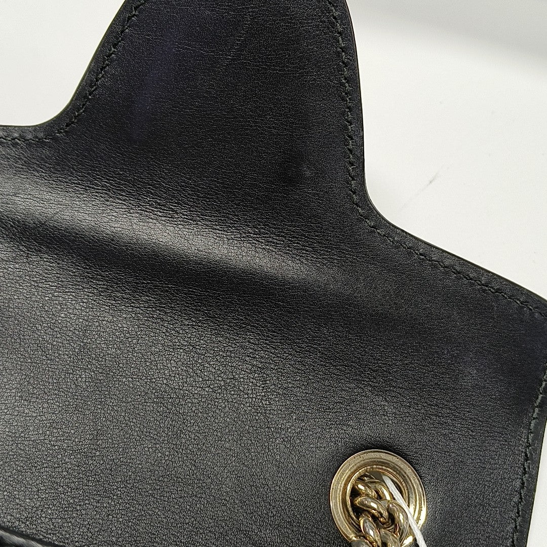 Emily Chain Mini Monogram Calfskin Black