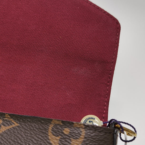 FÉLICIE Monogram Coated Canvas Brown