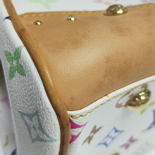 LV × TM BEVERLY MM Monogram Coated Canvas White