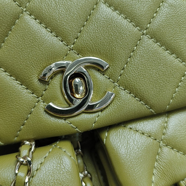 DUMA Small Quilted Calfskin Green