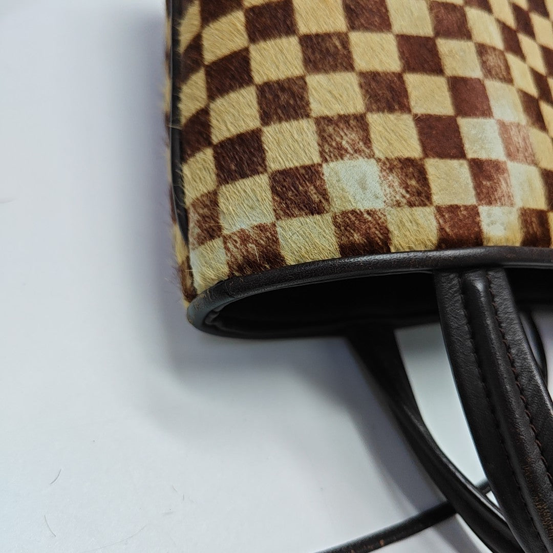 IMPALA Damier Ebene Horsehair Brown