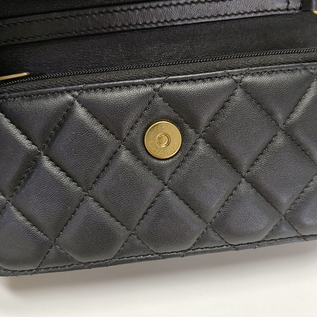 Quilted Lambskin Black