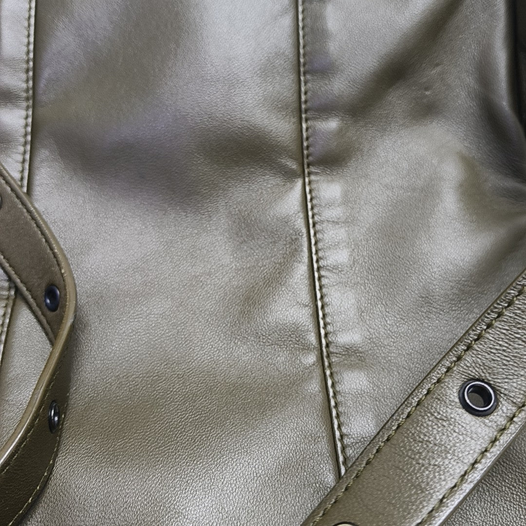 Lambskin Backpack Green