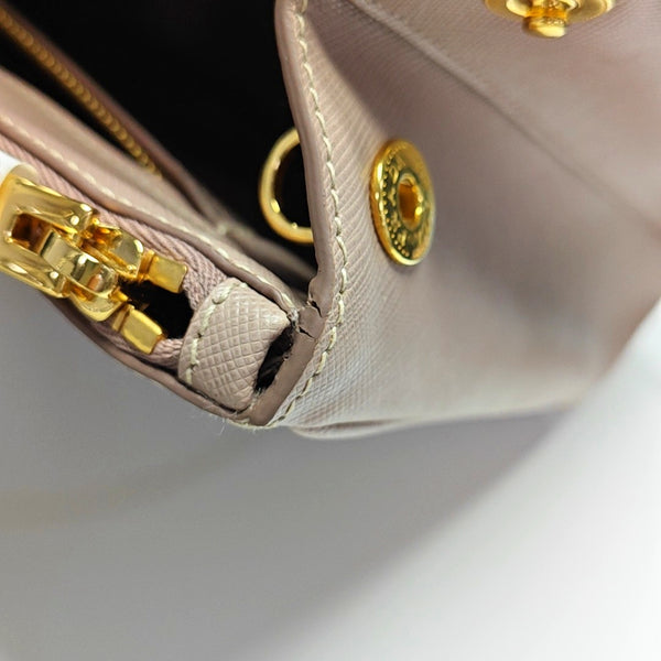 Galleria Large Saffiano Calfskin Pink