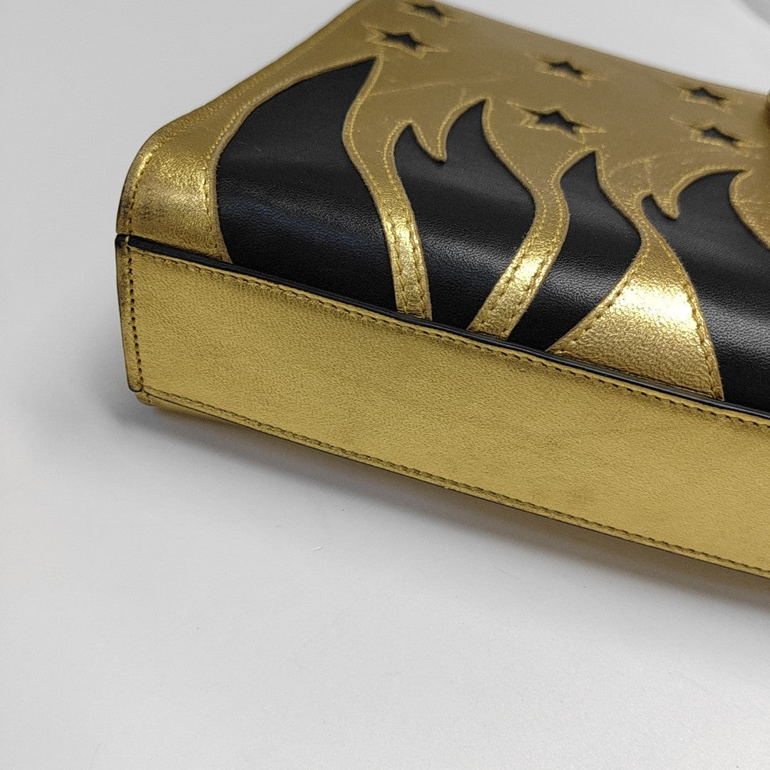 Calfskin Clutch Gold