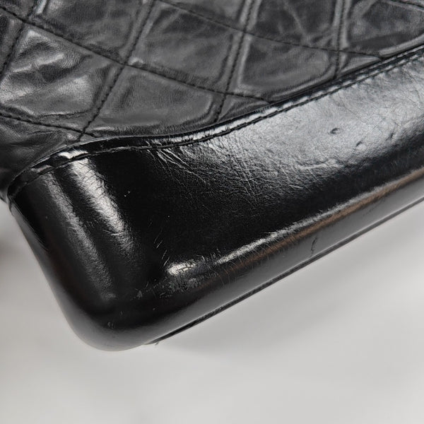 GABRIELLE Small Quilted Calfskin Black