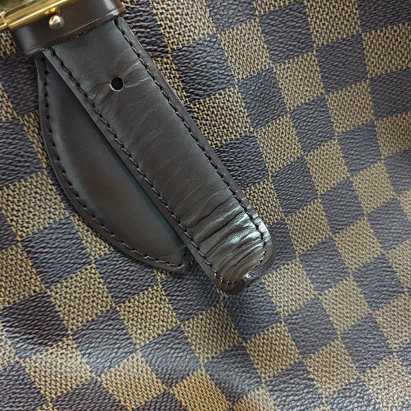 HAMPSTEAD MM Damier Ebene Coated Canvas Brown