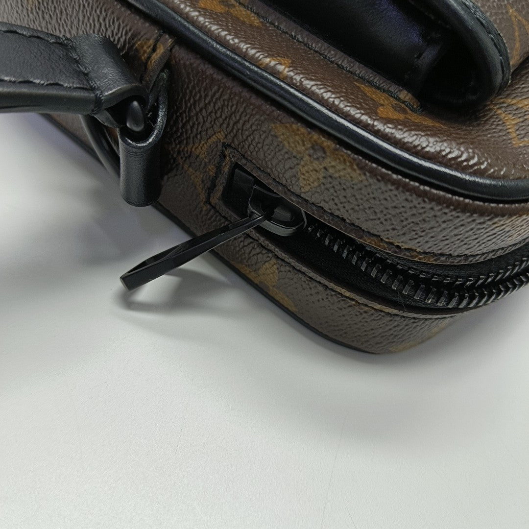 CHRISTOPHER Monogram Coated Canvas Brown