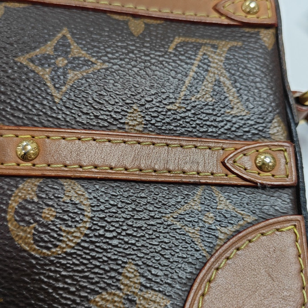 SOFT TRUNK Monogram Coated Canvas Brown