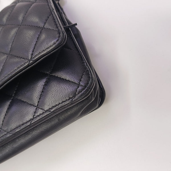WOC Quilted Lambskin Black