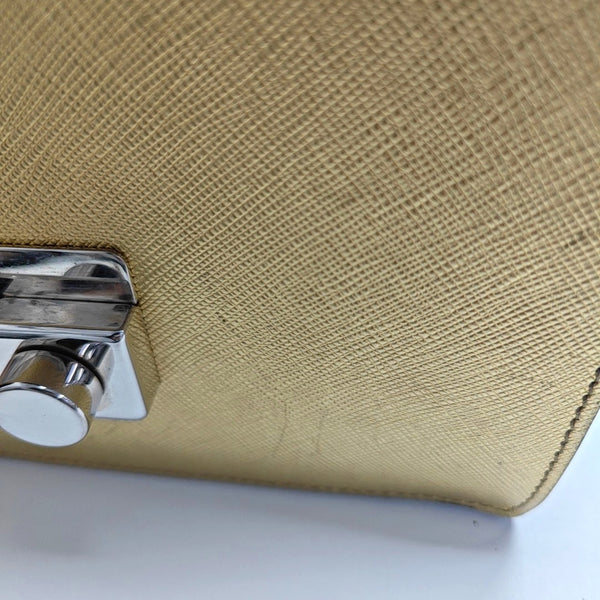 Sound Bag Saffiano Calfskin Gold