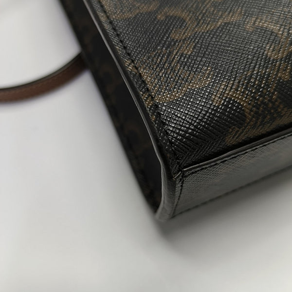 CABAS CELINE Mini Coated Canvas Brown