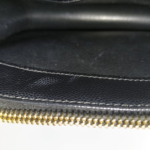 MONOGRAM WOC Chevron Calfskin Black