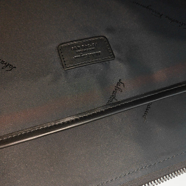 Calfskin Top Handle Bag Black