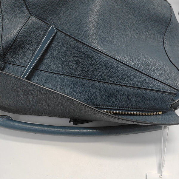 Puzzle Medium Calfskin Blue