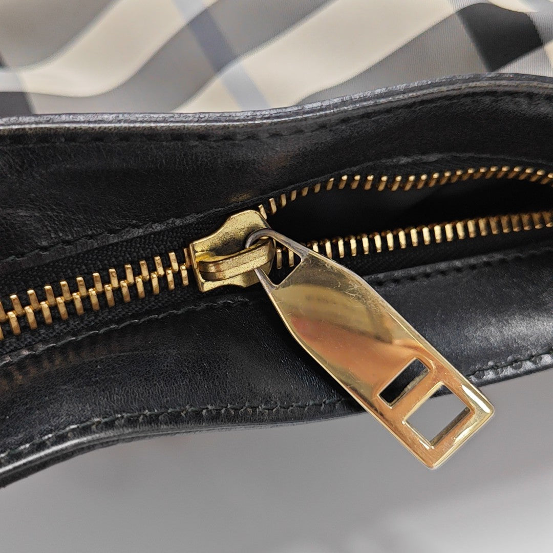 Canvas Top Handle Bag Black