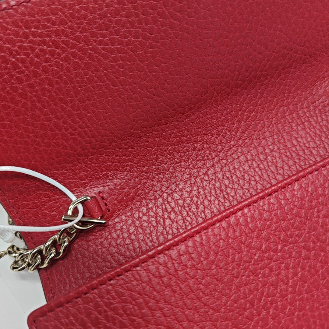 Calfskin Shoulder Bag Red