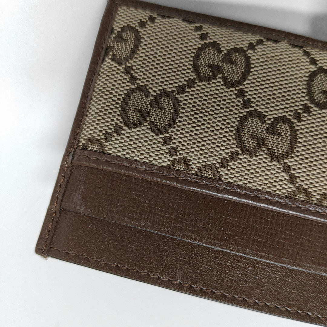 The Hacker Project Monogram Canvas Beige Card Holder