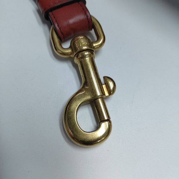 Lady Dior Mediano Piel de Becerro Roja