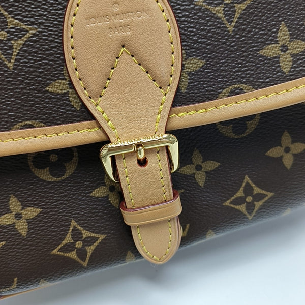 DIANE Monogram Coated Canvas Brown